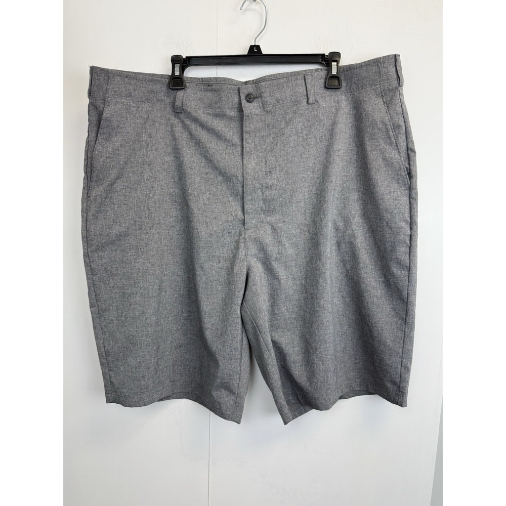 Ben Hogan Performance Golf Men's Shorts 44 Grey Flat Front Elastic Waist 10"